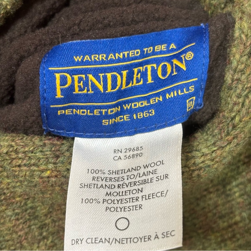 Pendleton Shetland Collection Wool Reversible Fle… - image 5
